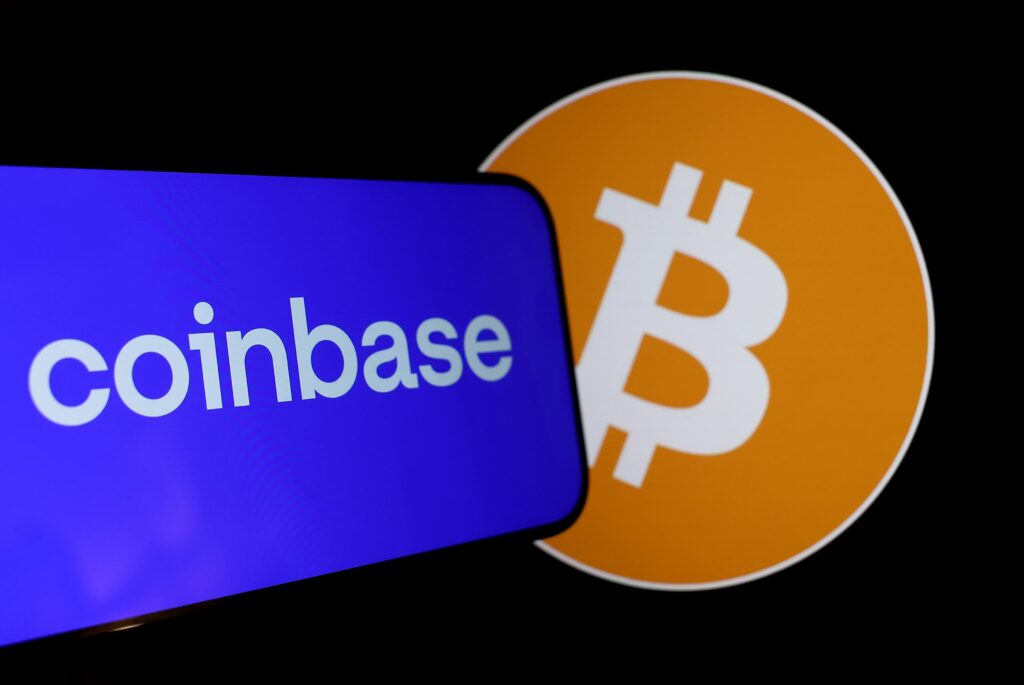 coinbase logo bitcoin